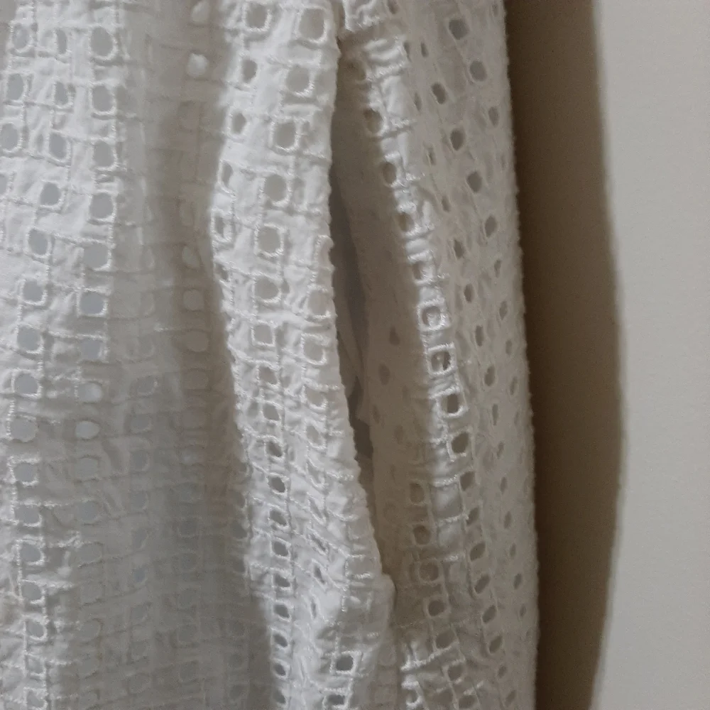 J. Crew White Cotton Coletta Button Front Eyelet Dress Size 14